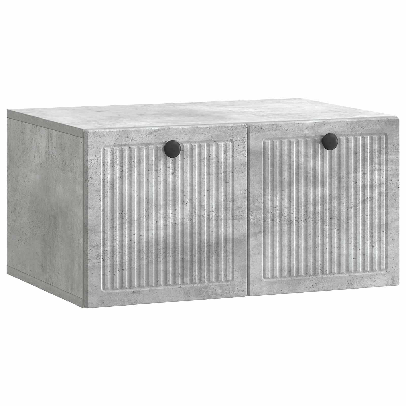 vidaXL Oglindă TV montată pe perete Gri Beton 59,5 x 41 x 30 cm