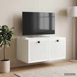 Nástěnná TV skříň Bílá s vysokým leskem 59,5 x 41 x 30 cm - obrázek 4