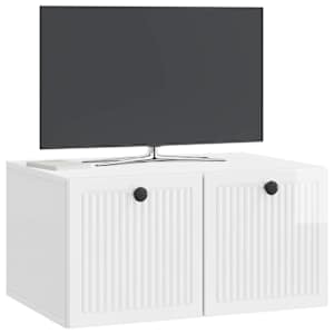 Nástěnná TV skříň Bílá s vysokým leskem 59,5 x 41 x 30 cm - obrázek 3