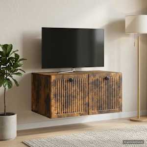 Nástěnná TV skříň Nástěnný Kouřový dub 59,5 x 41 x 30 cm - obrázek 1