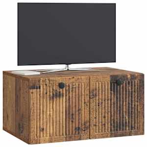 Nástěnná TV skříň Nástěnný Staré dřevo 59,5 x 41 x 30 cm - obrázek 3