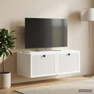 Nástěnná TV skříň Bílá 78,5 x 41 x 30 cm Kompozitní dřevo - obrázek 4