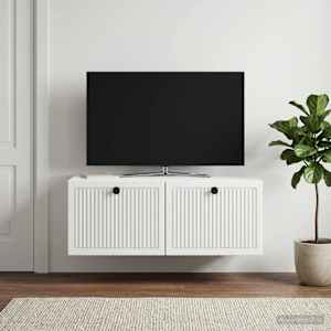 Nástěnná TV skříň Bílá 78,5 x 41 x 30 cm Kompozitní dřevo - obrázek 1