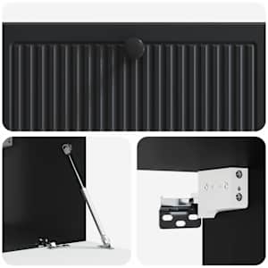 Nástěnná TV skříň Černá 78,5 x 41 x 30 cm Kompozitní dřevo - obrázek 9