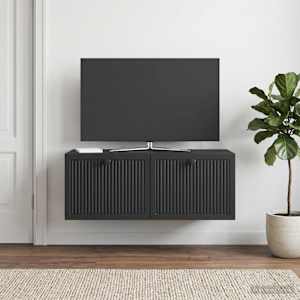 Nástěnná TV skříň Černá 78,5 x 41 x 30 cm Kompozitní dřevo - obrázek 4
