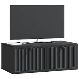 Nástěnná TV skříň Černá 78,5 x 41 x 30 cm Kompozitní dřevo - obrázek 3