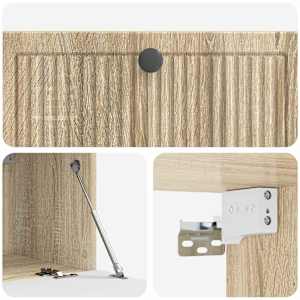 Nástěnná TV skříň Dub sonoma 78,5 x 41 x 30 cm Kompozitní dřevo - obrázek 9
