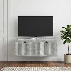 Nástěnná TV skříň Nástěnný Betonově šedá 78,5 x 41 x 30 cm - obrázek 4