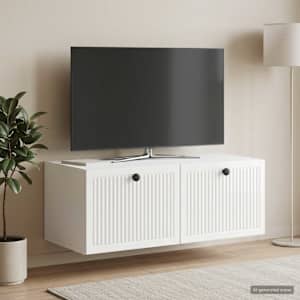 Nástěnná TV skříň Bílá s vysokým leskem 78,5 x 41 x 30 cm - obrázek 4