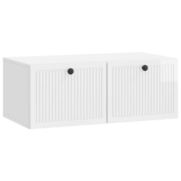 vidaXL Rippuv TV kapp K&otilde;rgl&auml;ikega valge 78,5 x 41 x 30 cm Tehispuit