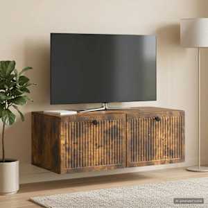 Nástěnná TV skříň Nástěnný Kouřový dub 78,5 x 41 x 30 cm - obrázek 4