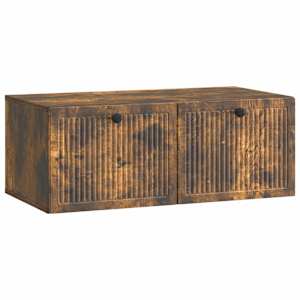 Nástěnná TV skříň Nástěnný Kouřový dub 78,5 x 41 x 30 cm - obrázek 2
