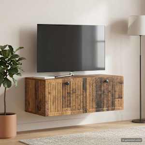 Nástěnná TV skříň Nástěnný Staré dřevo 78,5 x 41 x 30 cm - obrázek 4