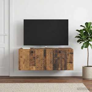 Nástěnná TV skříň Nástěnný Staré dřevo 78,5 x 41 x 30 cm - obrázek 1