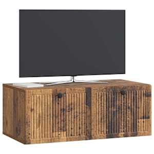 Nástěnná TV skříň Nástěnný Staré dřevo 78,5 x 41 x 30 cm - obrázek 3