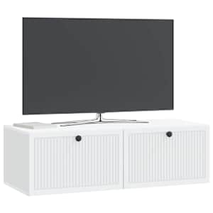 Nástěnná TV skříň Bílá 98 x 41 x 30 cm Kompozitní dřevo - obrázek 3