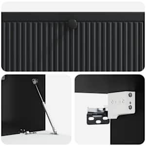 Nástěnná TV skříň Černá 98 x 41 x 30 cm Kompozitní dřevo - obrázek 9