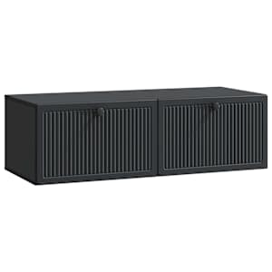 Nástěnná TV skříň Černá 98 x 41 x 30 cm Kompozitní dřevo - obrázek 2