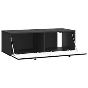 Nástěnná TV skříň Černá 98 x 41 x 30 cm Kompozitní dřevo - obrázek 5