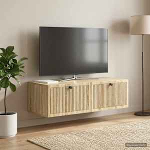 Nástěnná TV skříň Dub sonoma 98 x 41 x 30 cm Kompozitní dřevo - obrázek 4