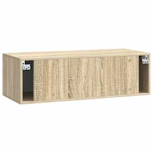 Nástěnná TV skříň Dub sonoma 98 x 41 x 30 cm Kompozitní dřevo - obrázek 8