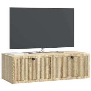 Nástěnná TV skříň Dub sonoma 98 x 41 x 30 cm Kompozitní dřevo - obrázek 3
