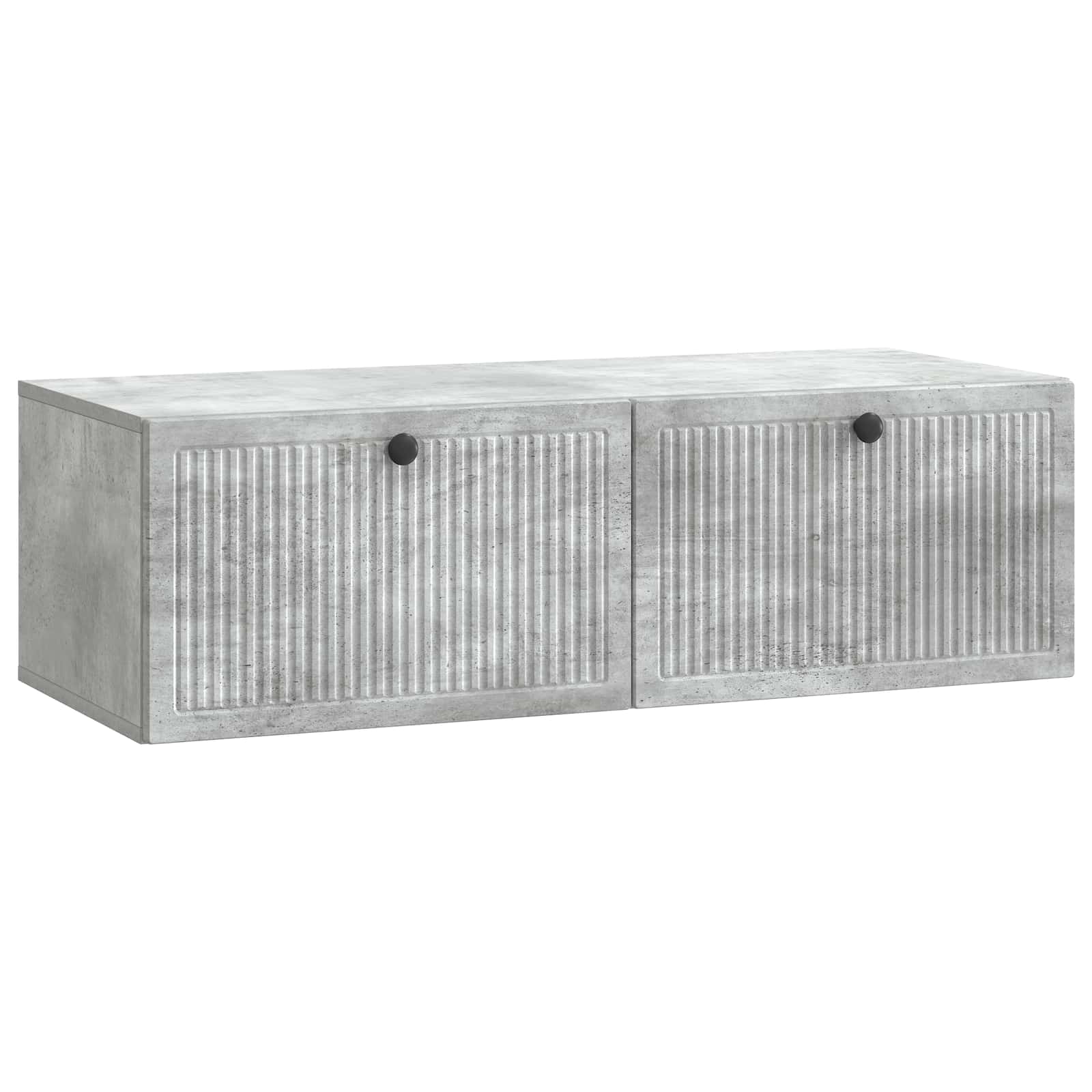 Seinälle asennettava TV-kaappi Betoninharmaa 98 x 41 x 30 cm