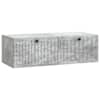 vidaXL Rippuv TV kapp Betoonhall 98 x 41 x 30 cm Tehispuit