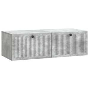Nástěnná TV skříň Nástěnný Betonově šedá 98 x 41 x 30 cm - obrázek 2