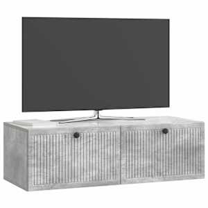 Nástěnná TV skříň Nástěnný Betonově šedá 98 x 41 x 30 cm - obrázek 3