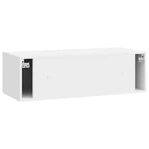 Nástěnná TV skříň Bílá s vysokým leskem 98 x 41 x 30 cm - obrázek 8