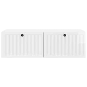 Nástěnná TV skříň Bílá s vysokým leskem 98 x 41 x 30 cm - obrázek 6