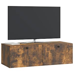 Nástěnná TV skříň Kouřový dub 98 x 41 x 30 cm Kompozitní dřevo - obrázek 3
