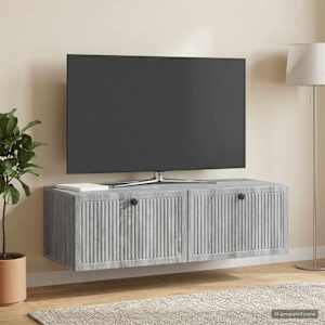 Nástěnná TV skříň Šedá sonoma 98 x 41 x 30 cm Kompozitní dřevo - obrázek 1