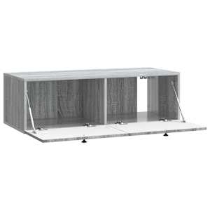 Nástěnná TV skříň Šedá sonoma 98 x 41 x 30 cm Kompozitní dřevo - obrázek 5