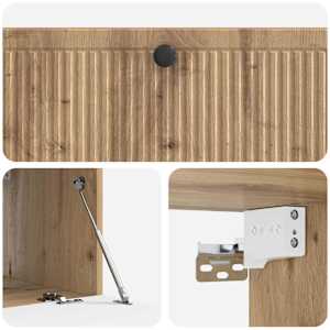 Nástěnná TV skříň 98 x 41 x 30 cm Dub artisan Kompozitní dřevo - obrázek 9
