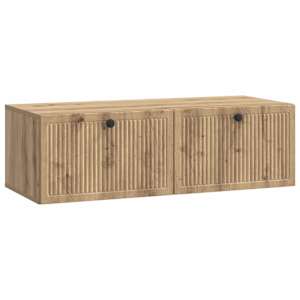 Nástěnná TV skříň 98 x 41 x 30 cm Dub artisan Kompozitní dřevo - obrázek 2