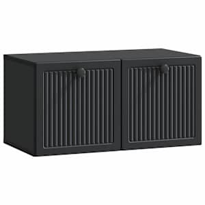 Nástěnná TV skříň Černá 59,5 x 31 x 30 cm Kompozitní dřevo - obrázek 2