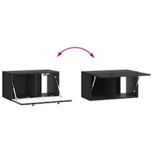 Nástěnná TV skříň Černá 59,5 x 31 x 30 cm Kompozitní dřevo - obrázek 10