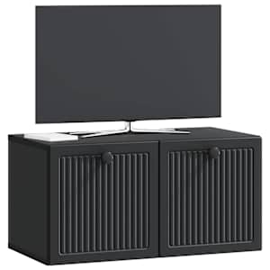 Nástěnná TV skříň Černá 59,5 x 31 x 30 cm Kompozitní dřevo - obrázek 3