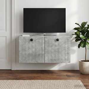 Nástěnná TV skříň Nástěnný Betonově šedá 59,5 x 31 x 30 cm - obrázek 1