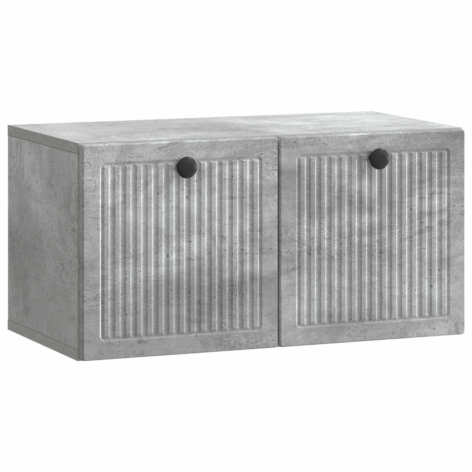 vidaXL Oglindă TV montată pe perete Gri Beton 59,5 x 31 x 30 cm