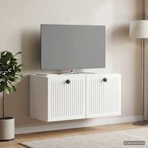 Nástěnná TV skříň Bílá s vysokým leskem 59,5 x 31 x 30 cm - obrázek 1