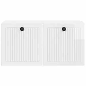 Nástěnná TV skříň Bílá s vysokým leskem 59,5 x 31 x 30 cm - obrázek 6