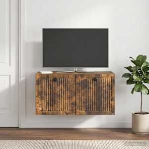 Nástěnná TV skříň Nástěnný Kouřový dub 59,5 x 31 x 30 cm - obrázek 1