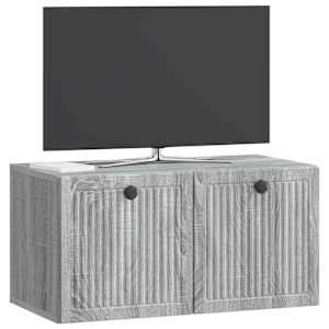 Nástěnná TV skříň Nástěnný Šedá sonoma 59,5 x 31 x 30 cm - obrázek 3