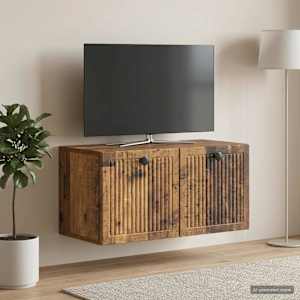 Nástěnná TV skříň Nástěnný Staré dřevo 59,5 x 31 x 30 cm - obrázek 1