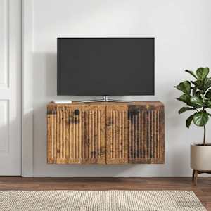 Nástěnná TV skříň Nástěnný Staré dřevo 59,5 x 31 x 30 cm - obrázek 4