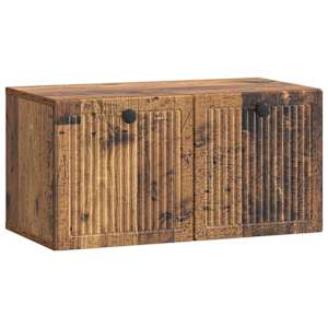 Nástěnná TV skříň Nástěnný Staré dřevo 59,5 x 31 x 30 cm - obrázek 2
