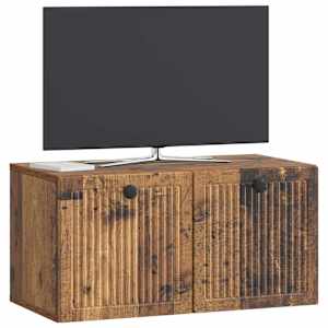 Nástěnná TV skříň Nástěnný Staré dřevo 59,5 x 31 x 30 cm - obrázek 3